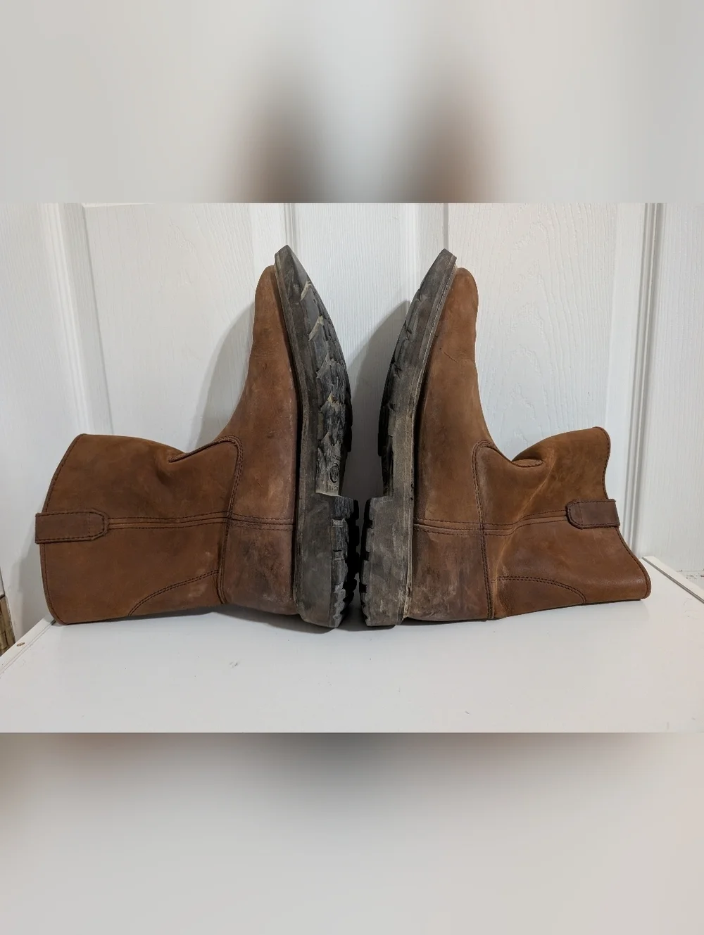 Wolverine Mens Boots Brown Wellington Leather Waterproof Size 12 EW Extra Wide